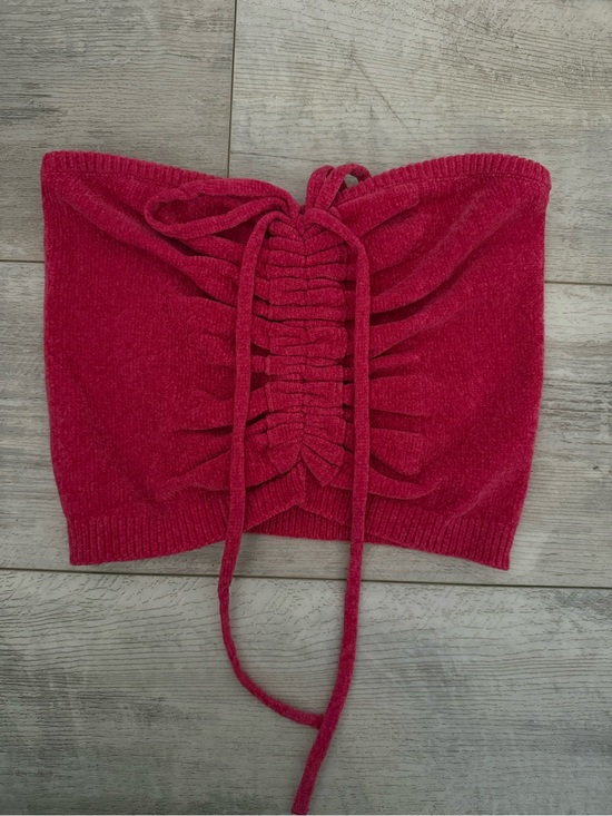 Urban Outfitters Tops - Urban Outfitters Bright Fuchsia Knit Tube Top